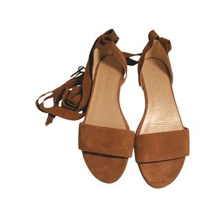 Stuart Wietzman Suede Lace Sandals